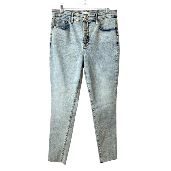 Good American Denim - Good American Good Legs Skinny Skinny Jeans Light Wash Denim Womens Size 14